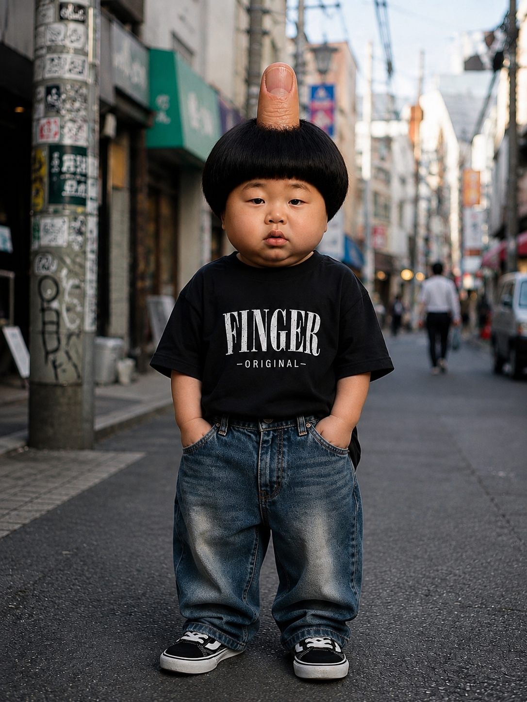 そのまんまフィンガーTシャツ