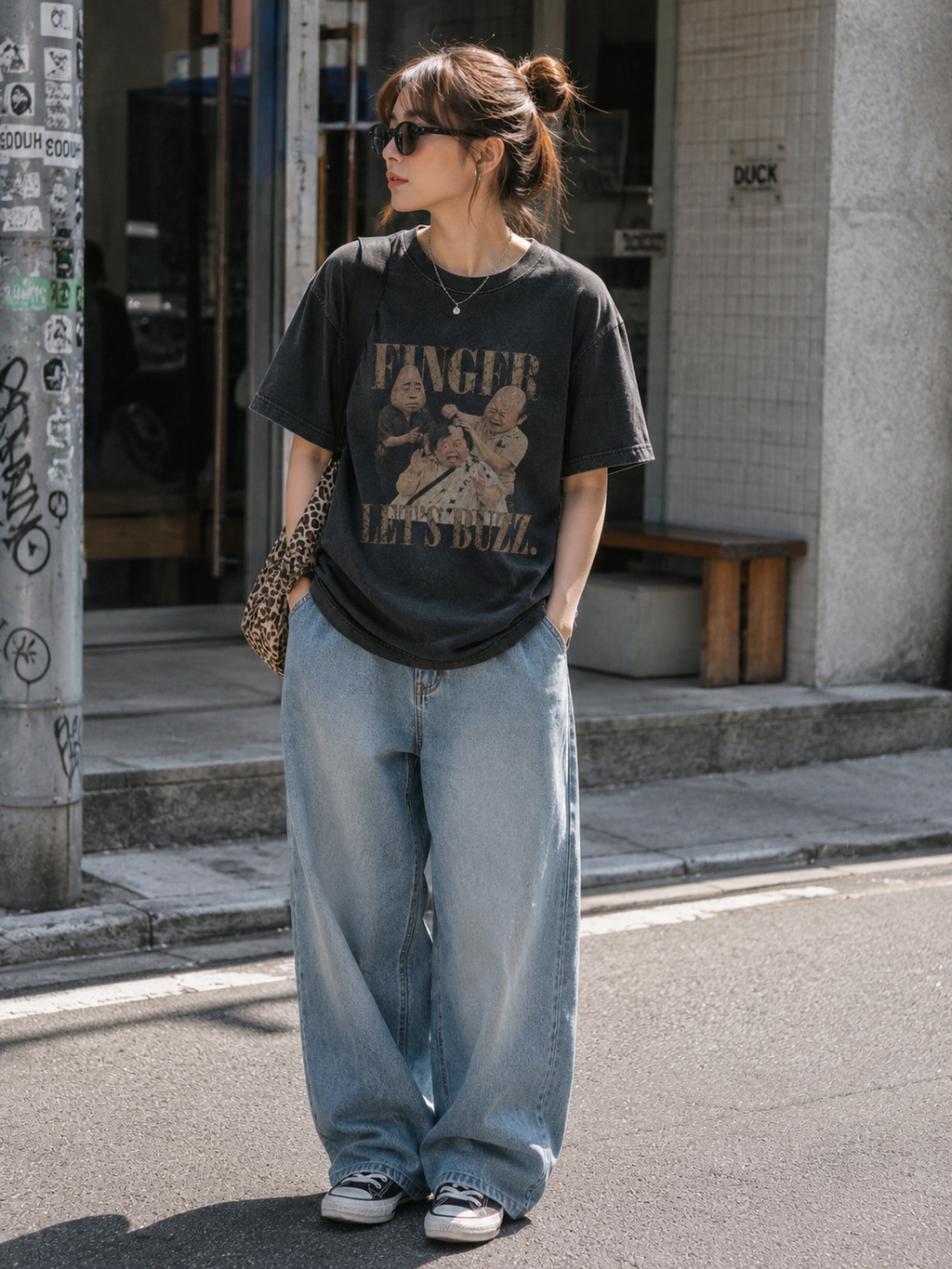 急性坊主滑り症ヴィンテージTシャツ