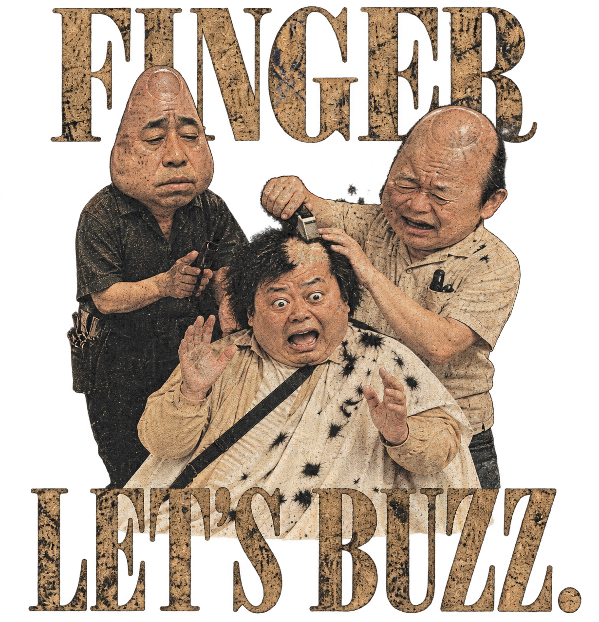 急性坊主滑り症ヴィンテージTシャツ