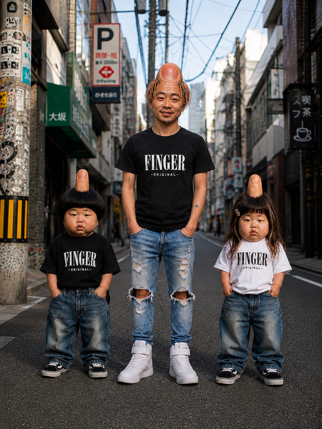 そのまんまフィンガーTシャツ