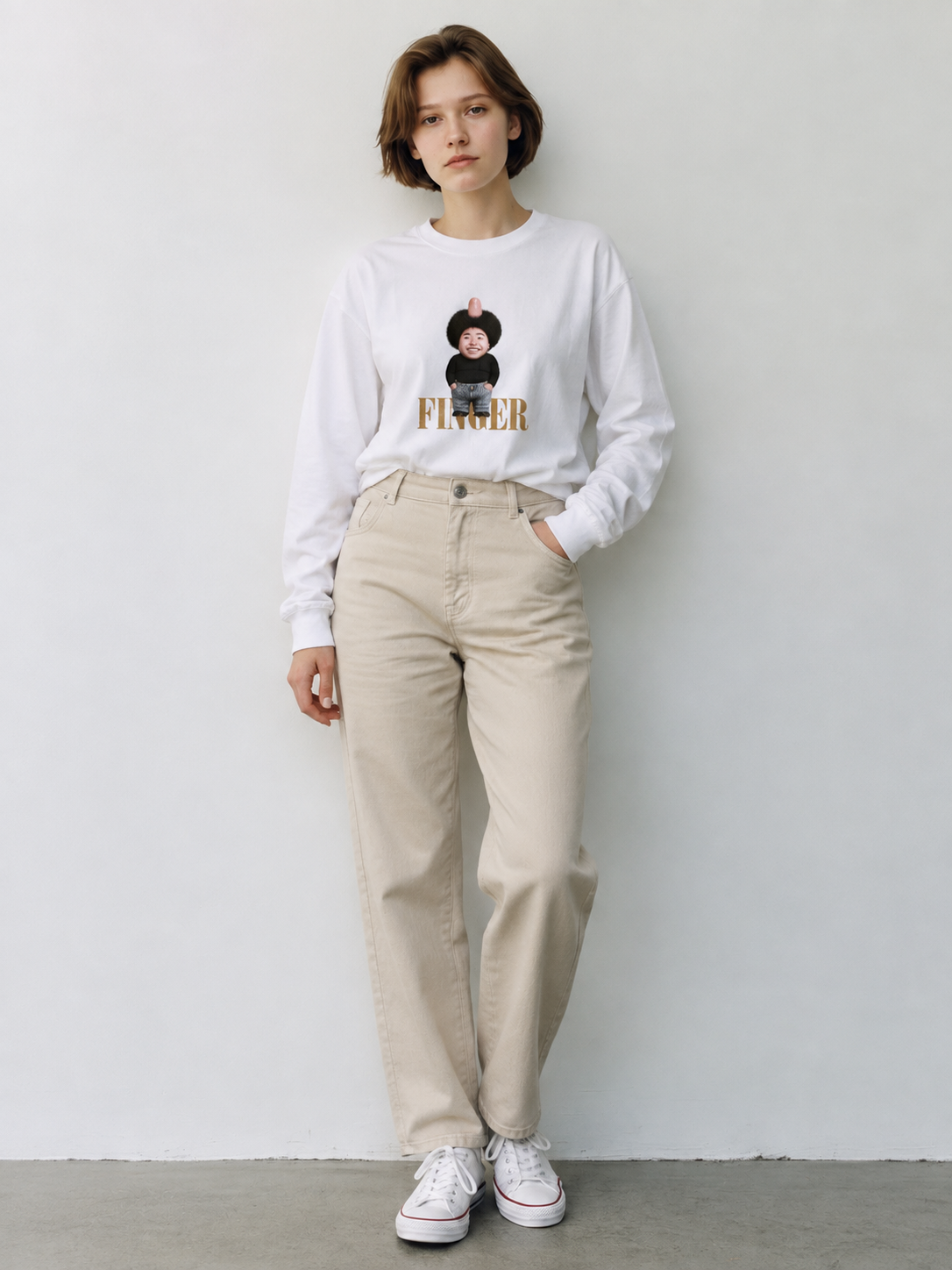フィンガーキャラ　Tシャツ